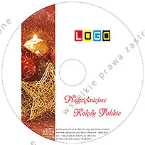 Zapalone świece w brokacie, płyta